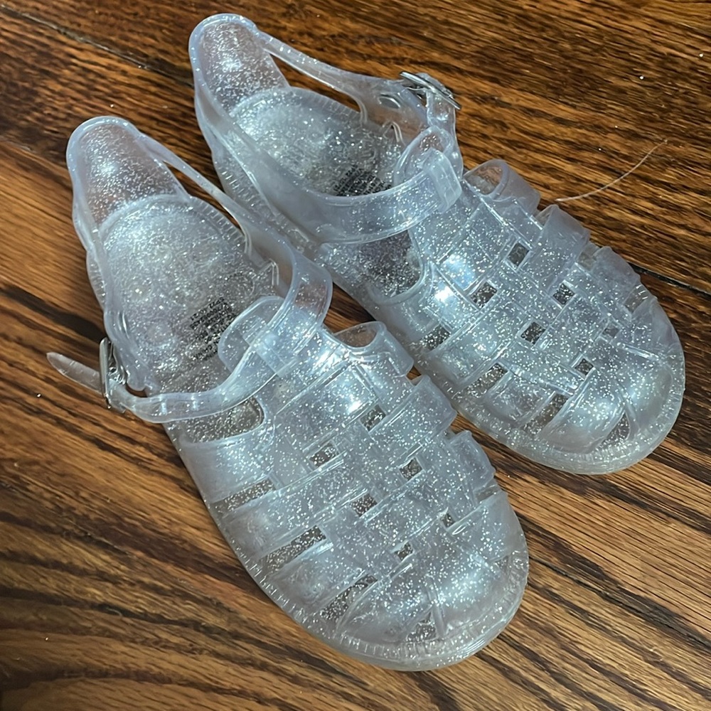 Gap sparkle jelly sandals NWOT